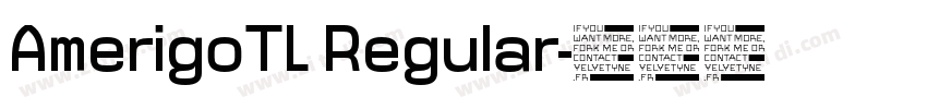 AmerigoTL Regular字体转换